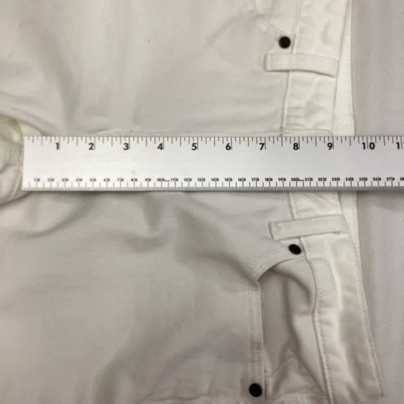 Talbots Heritage Straight Leg White Denim Jeans Womens Size 6 Classic Pants - Picture 3 of 10